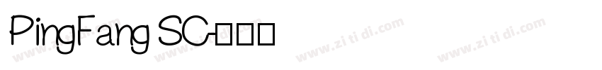 PingFang SC字体转换